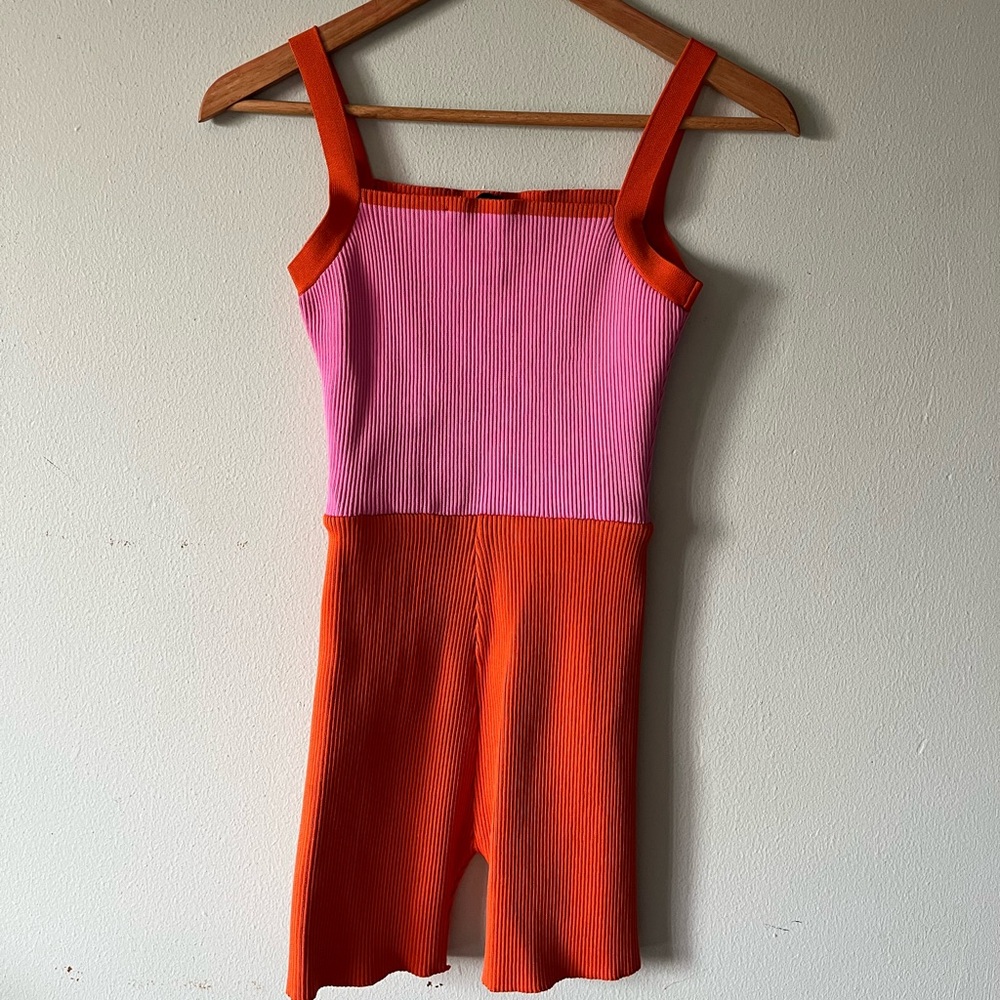 Pink and Orange romper